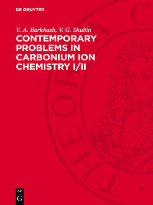 cover image of Contemporary Problems in Carbonium Ion Chemistry I/II